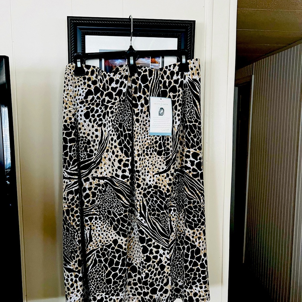 A pencil skirt with tag.